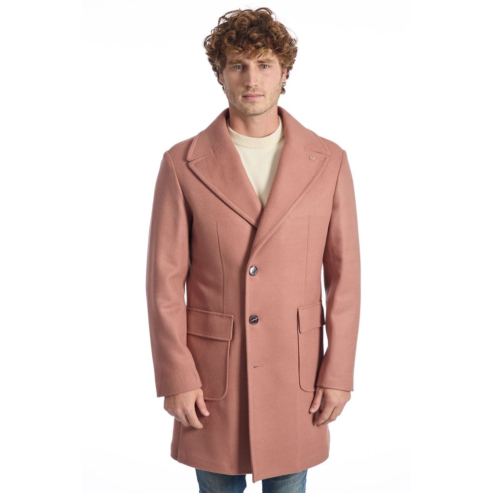 Roberto Pepe Luxuriöse Multicolor Schurwoll-Herrenjacke