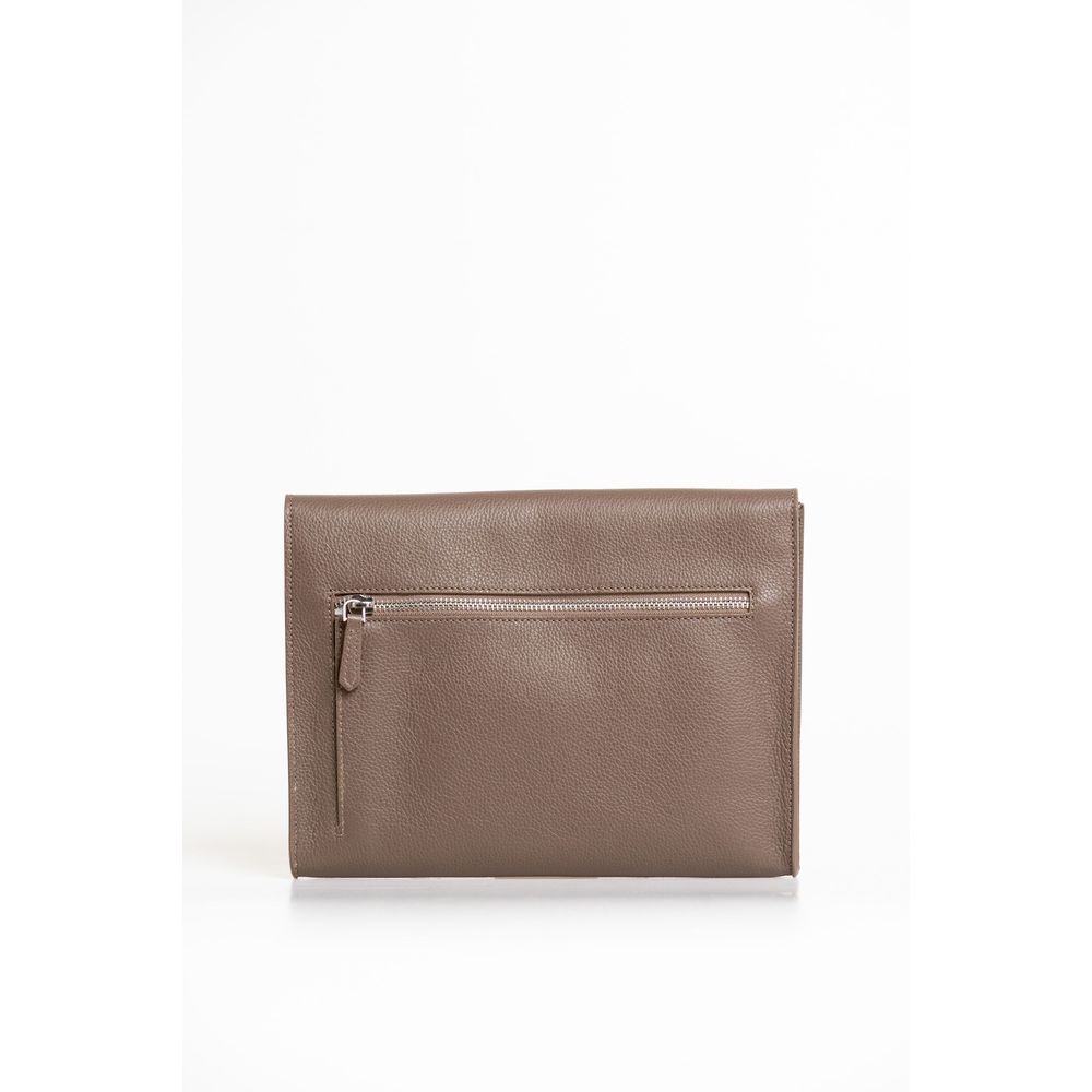 Trussardi Bruine Polyester Heren Clutch