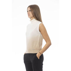 Baldinini Trend Damen Pullover aus weißer Wolle
