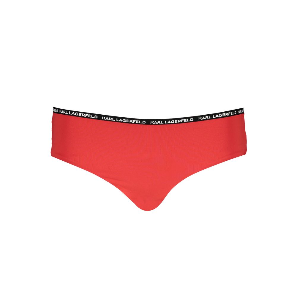 Karl Lagerfeld Roter Polyamid Damen Bikinihose