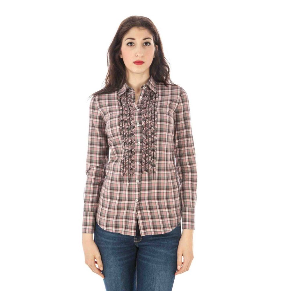 Fred Perry Rosa Baumwoll-Damenhemd