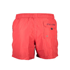 La Martina Rode Polyester Zwemshort voor Heren