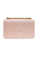 PINKO Powder Pink Love One Mini Shoulder Bag