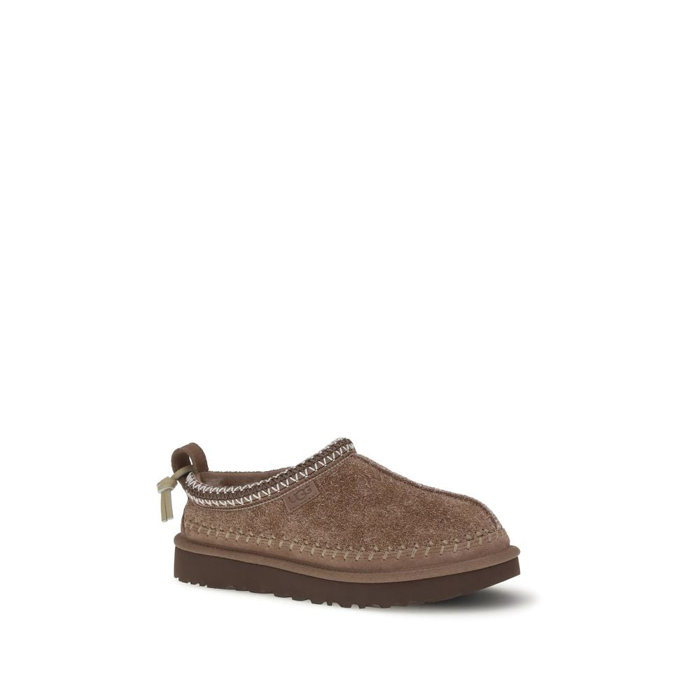 UGG Braune Leder-Pantoletten