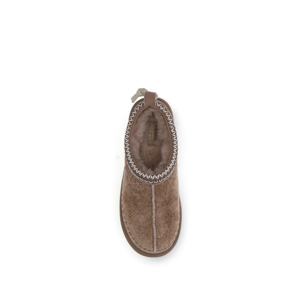 UGG Braune Leder-Pantoletten