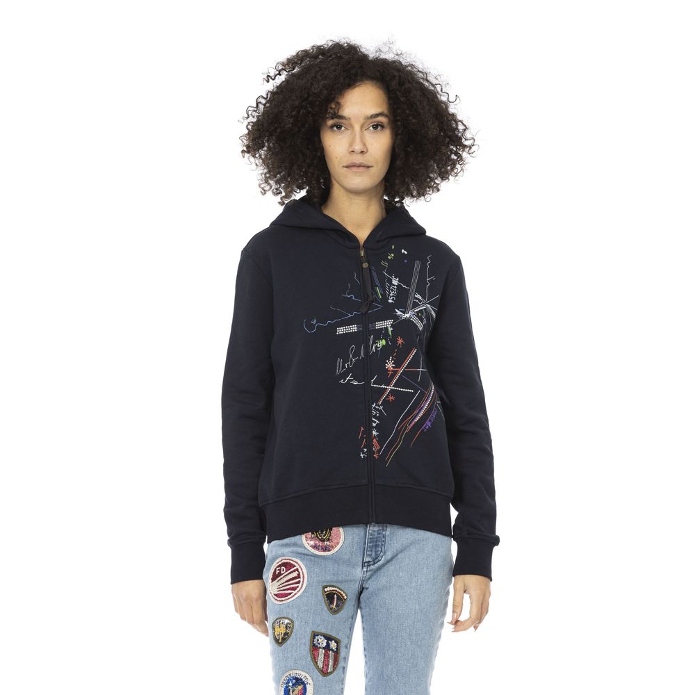 Mr&Mrs Italy Blaues Baumwoll-Sweatshirt für Damen
