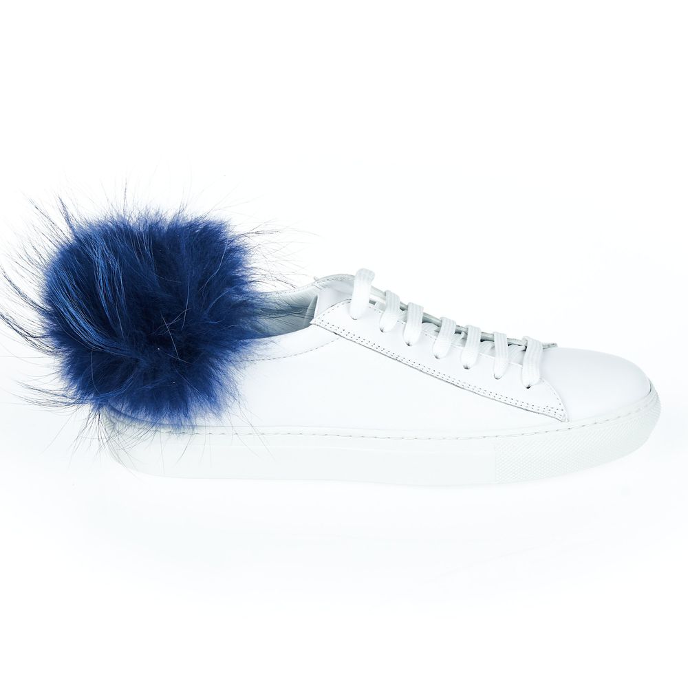 Mr&Mrs Italy Weiße Lammleder Damen-Sneaker