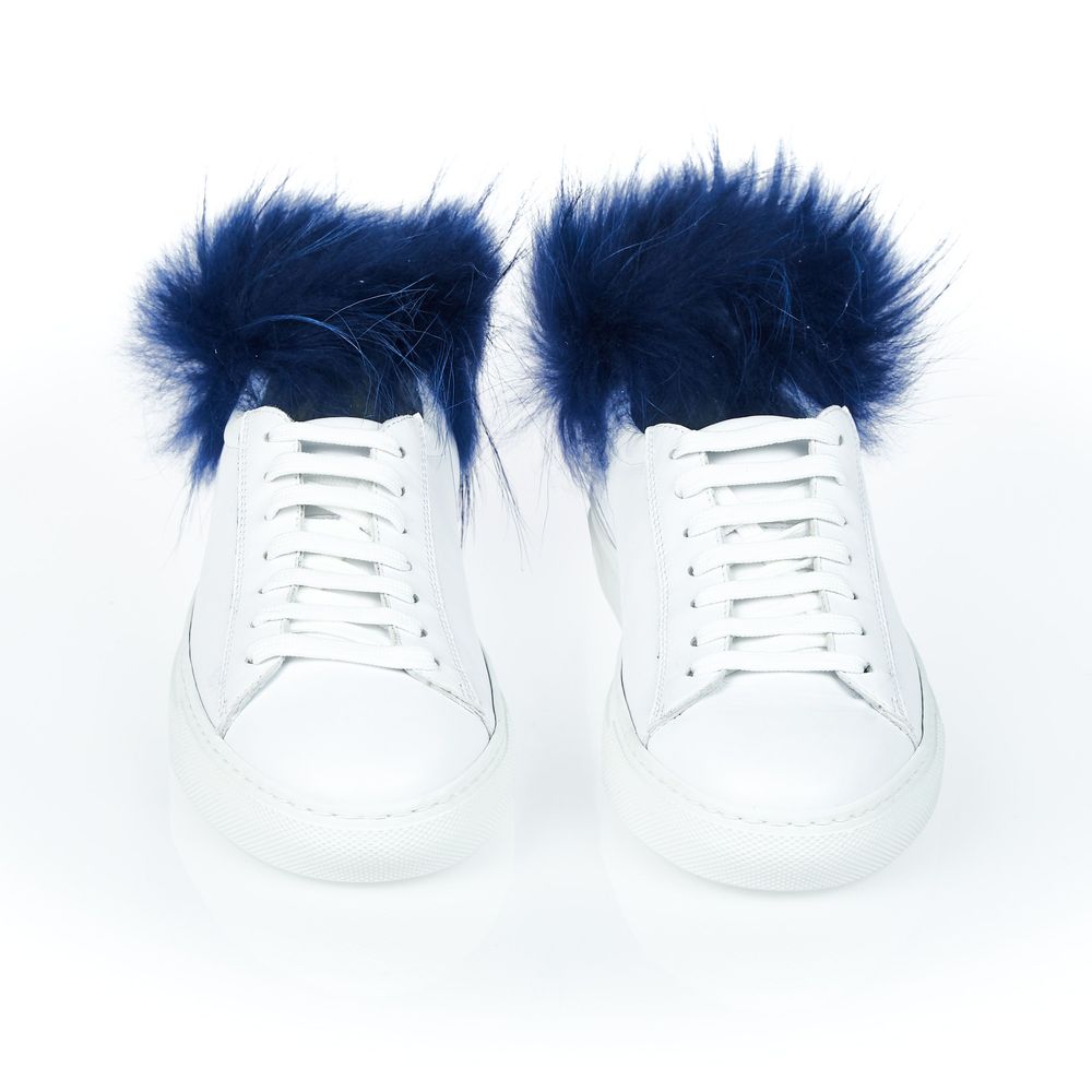 Mr&Mrs Italy Weiße Lammleder Damen-Sneaker