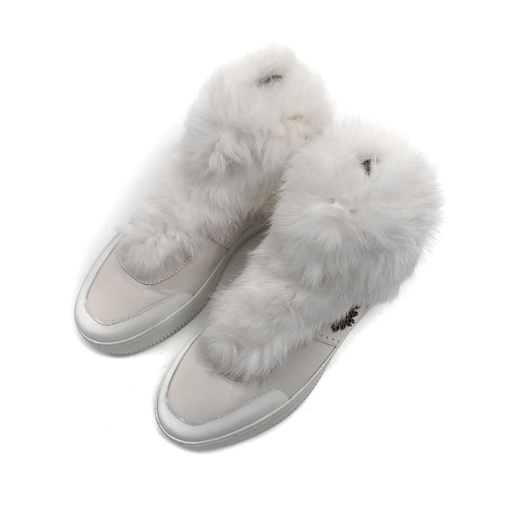 Mr&Mrs Italy Sneaker aus weißer Baumwolle für Damen