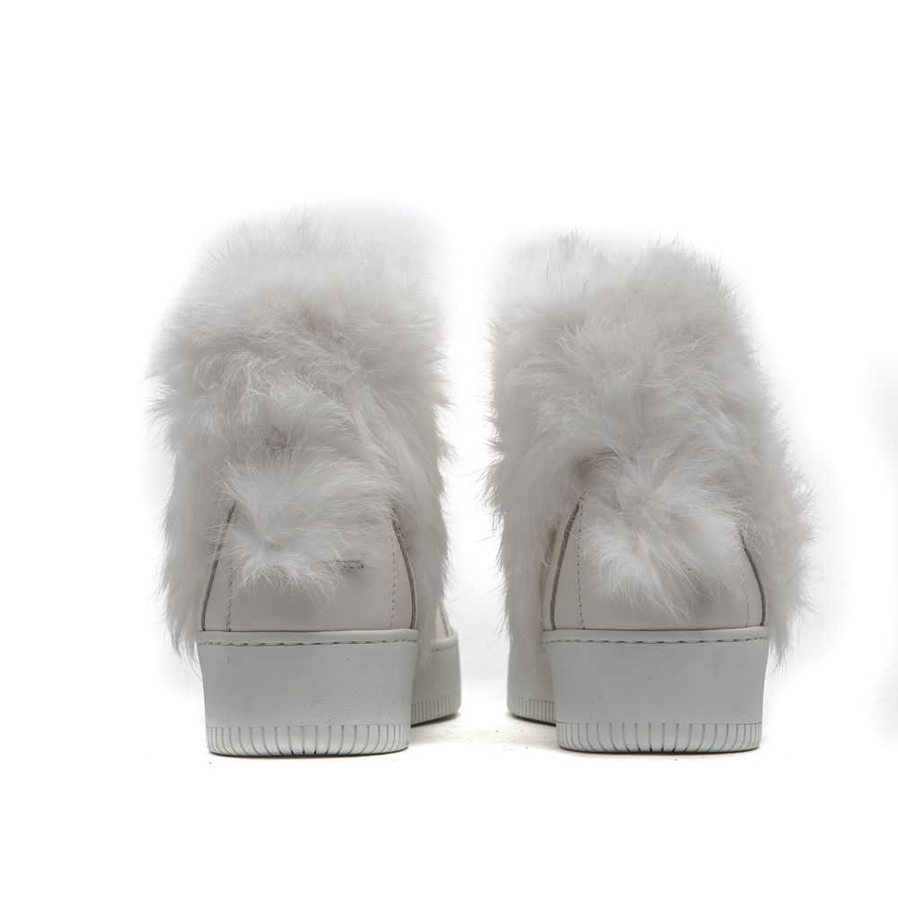 Mr&Mrs Italy Sneaker aus weißer Baumwolle für Damen