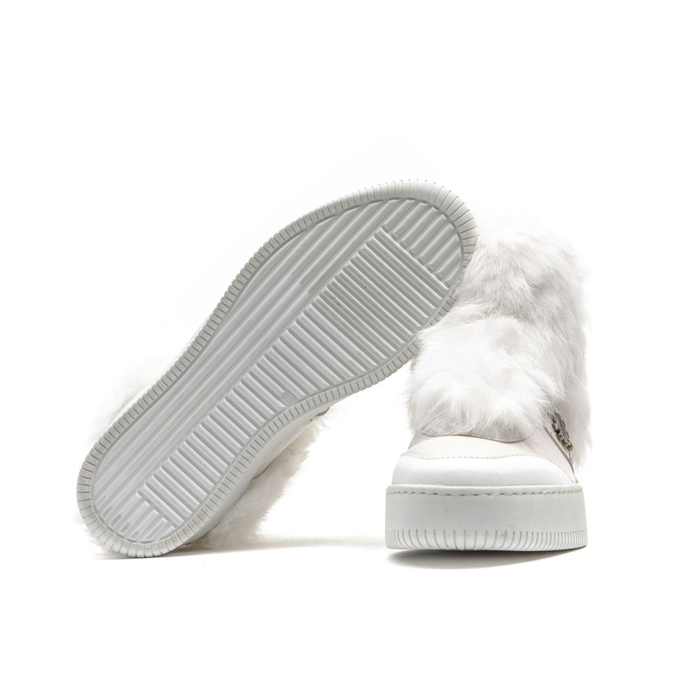 Mr&Mrs Italy Sneaker aus weißer Baumwolle für Damen