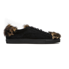 Mr&Mrs Italy Schwarze Leder-Sneaker für Damen