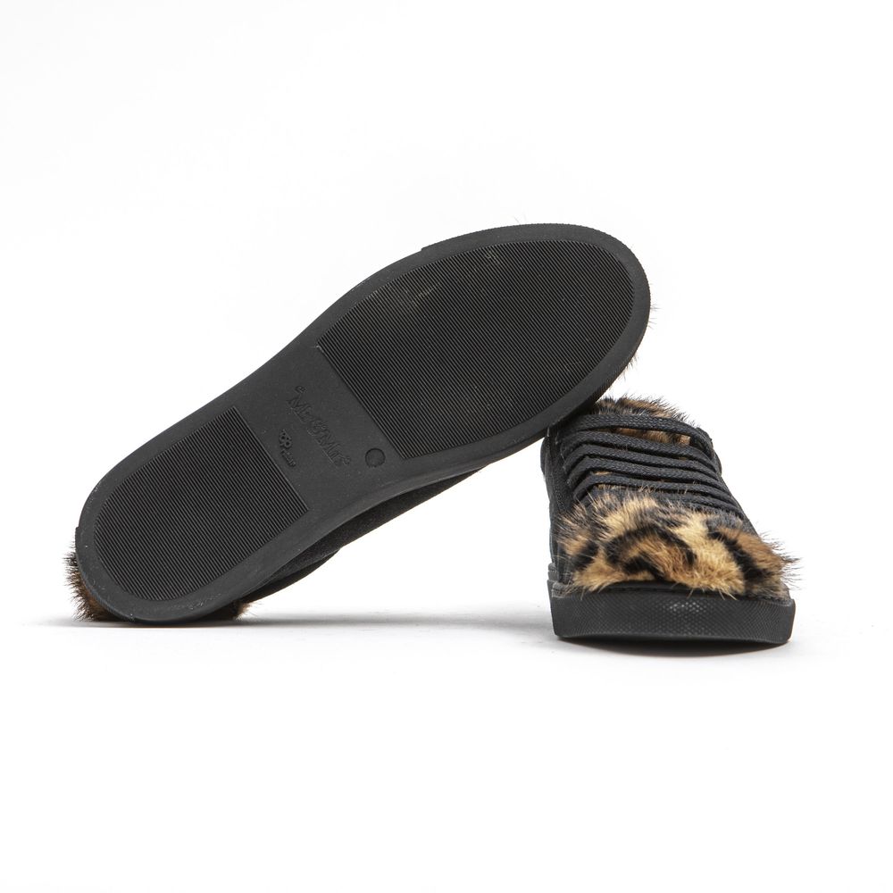 Mr&Mrs Italy Schwarze Leder-Sneaker für Damen