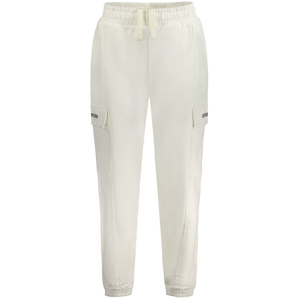 Guess Jeans Weiße Baumwoll-Jogginghose für Damen