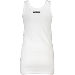 Cavalli Class White Cotton Tank Top