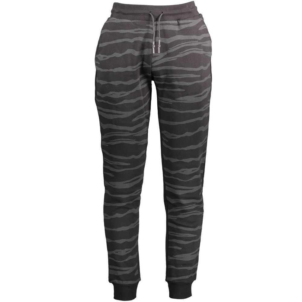 Cavalli Class Black Cotton Pant