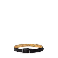 Alviero Martini Prima Classe Black Leather Regular Belt