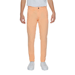 Borghese Oranje Katoenen Chinobroek