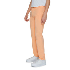 Borghese Oranje Katoenen Chinobroek