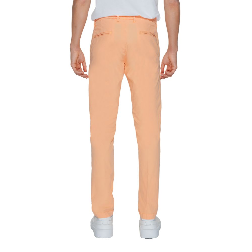 Borghese Oranje Katoenen Chinobroek