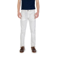 Borghese White Cotton Skinny Pants