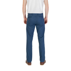 Borghese Blue schmale Baumwollhose
