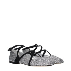 Jimmy Choo Gray Plastic Ballet Flats