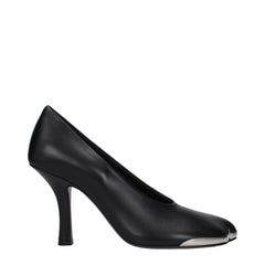 Burberry Pumps aus schwarzem Leder mit hohem Absatz