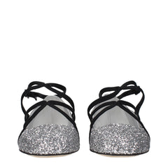 Jimmy Choo Gray Plastic Ballet Flats