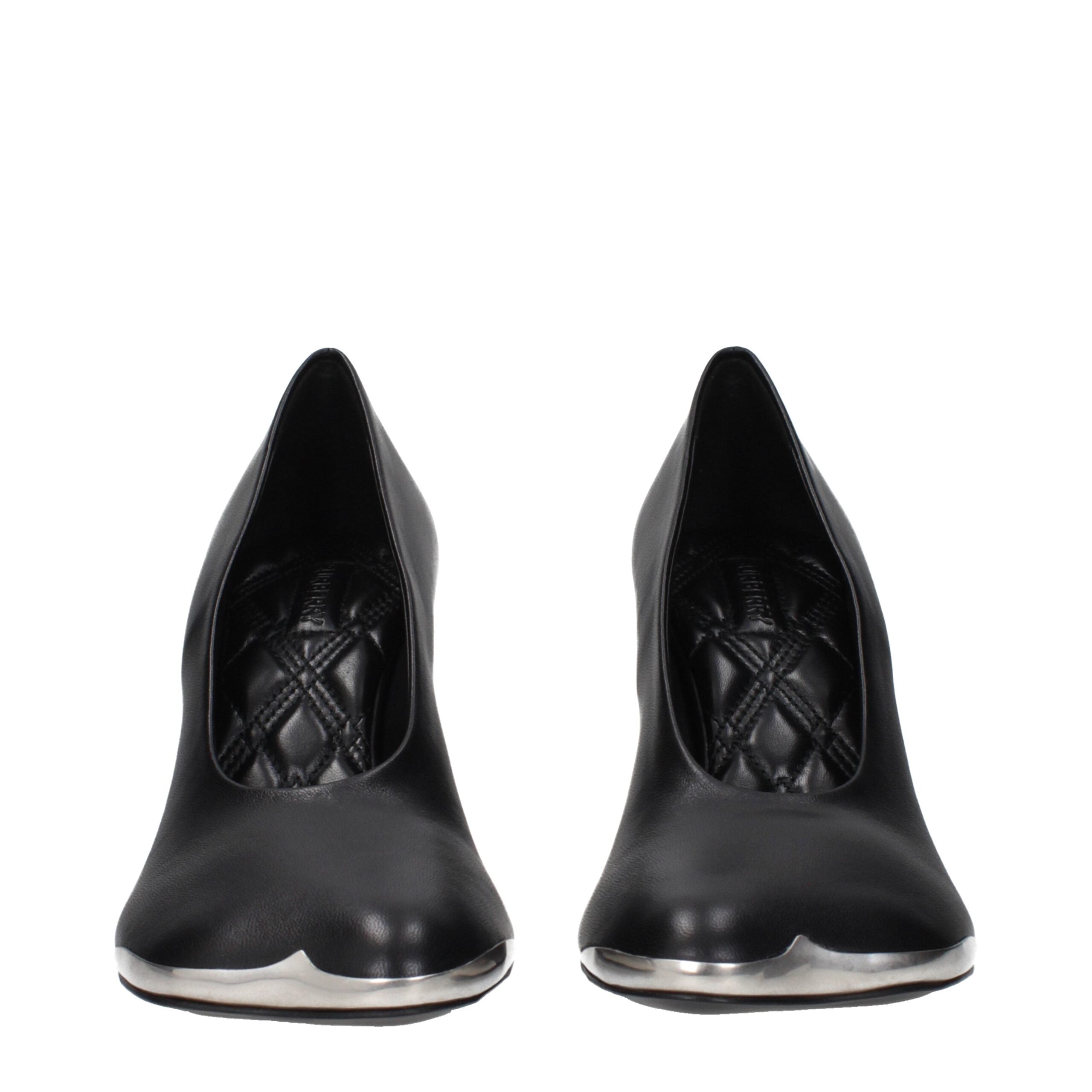 Burberry Pumps aus schwarzem Leder mit hohem Absatz