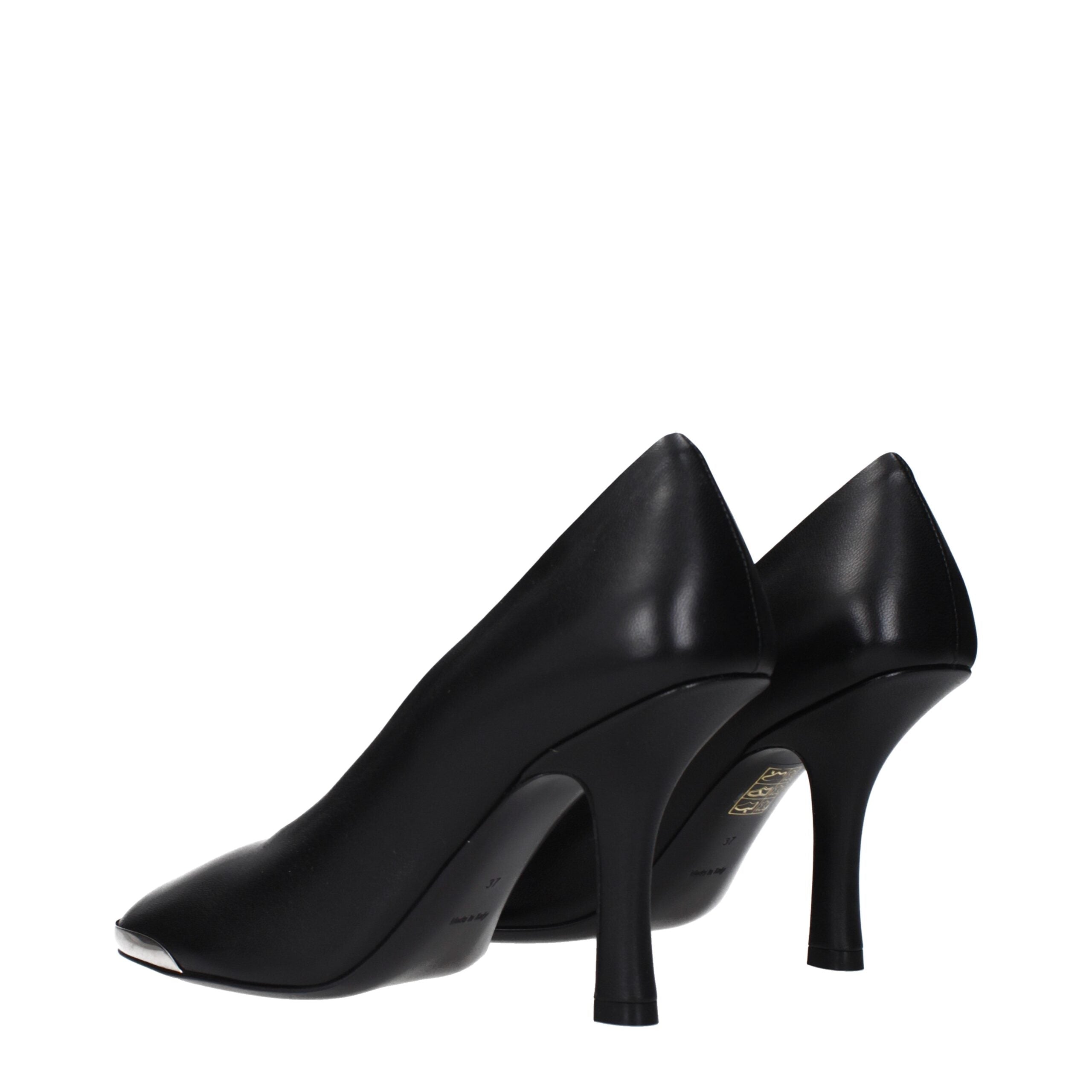 Burberry Pumps aus schwarzem Leder mit hohem Absatz