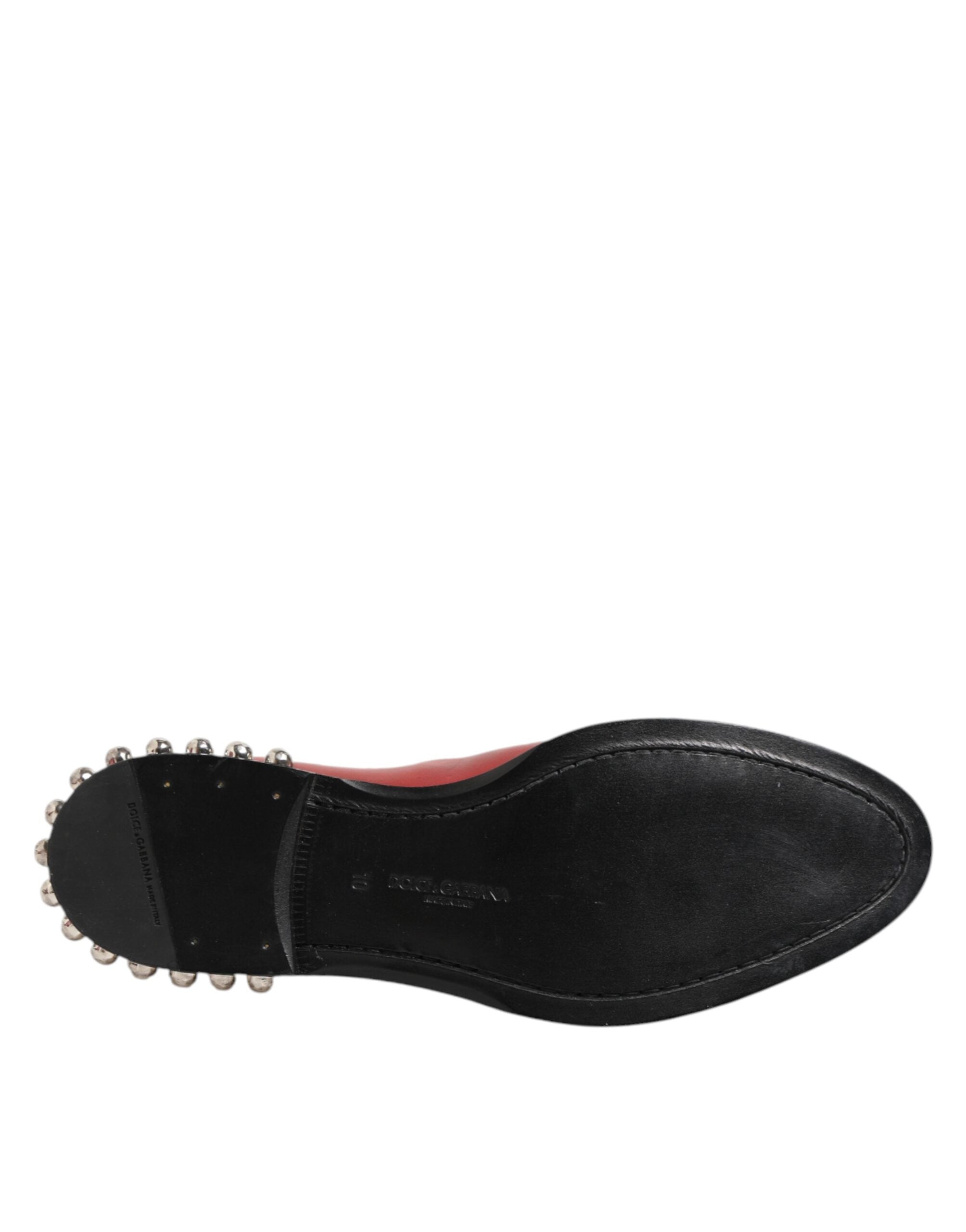 Dolce & Gabbana Rote besetzte Chelsea Stiefeletten