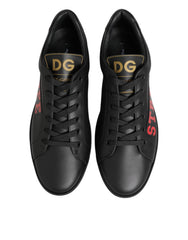 Dolce & Gabbana Black Street Life Low Top Herren Sneaker Schuhe