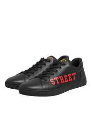 Dolce & Gabbana Black Street Life Low Top Herren Sneaker Schuhe