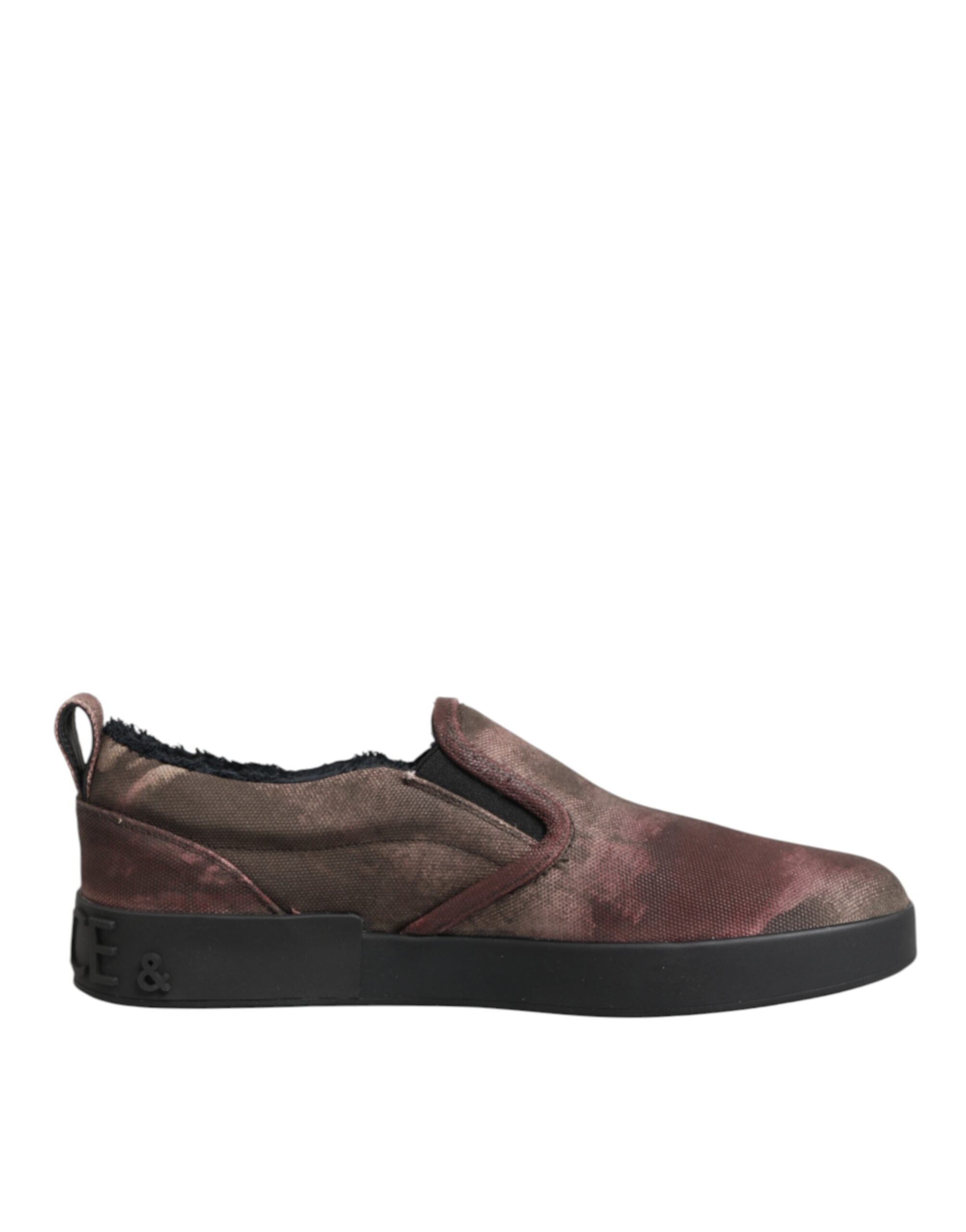 Dolce & Gabbana Multicolor Katoenen Lage Slip-on Heren Sneakers Schoenen