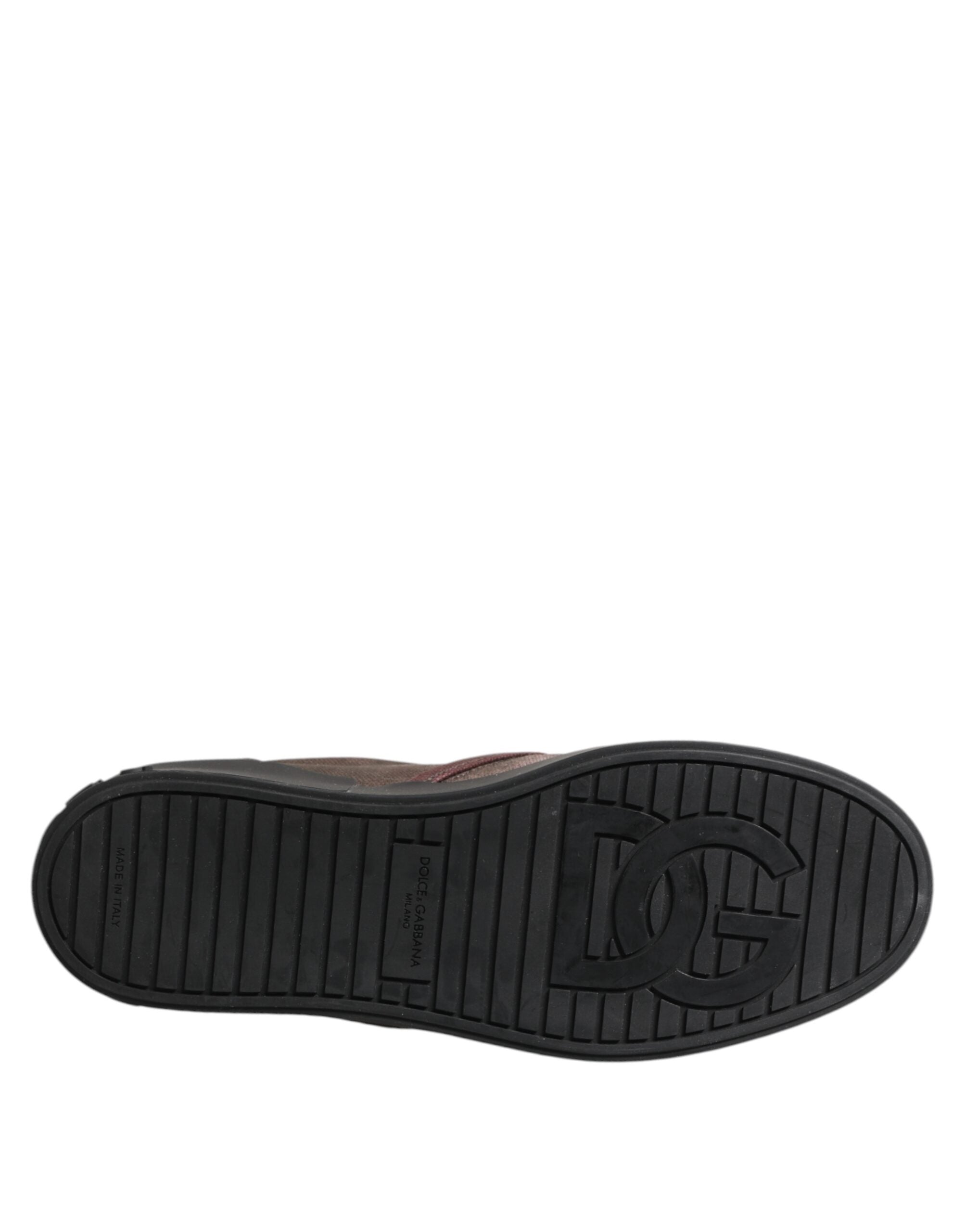 Dolce & Gabbana Multicolor Katoenen Lage Slip-on Heren Sneakers Schoenen