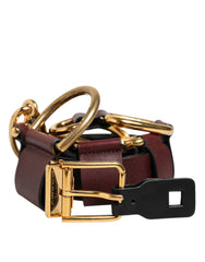 Dolce & Gabbana Bruine Sleutelhanger Clipbevestigingen Gespriem