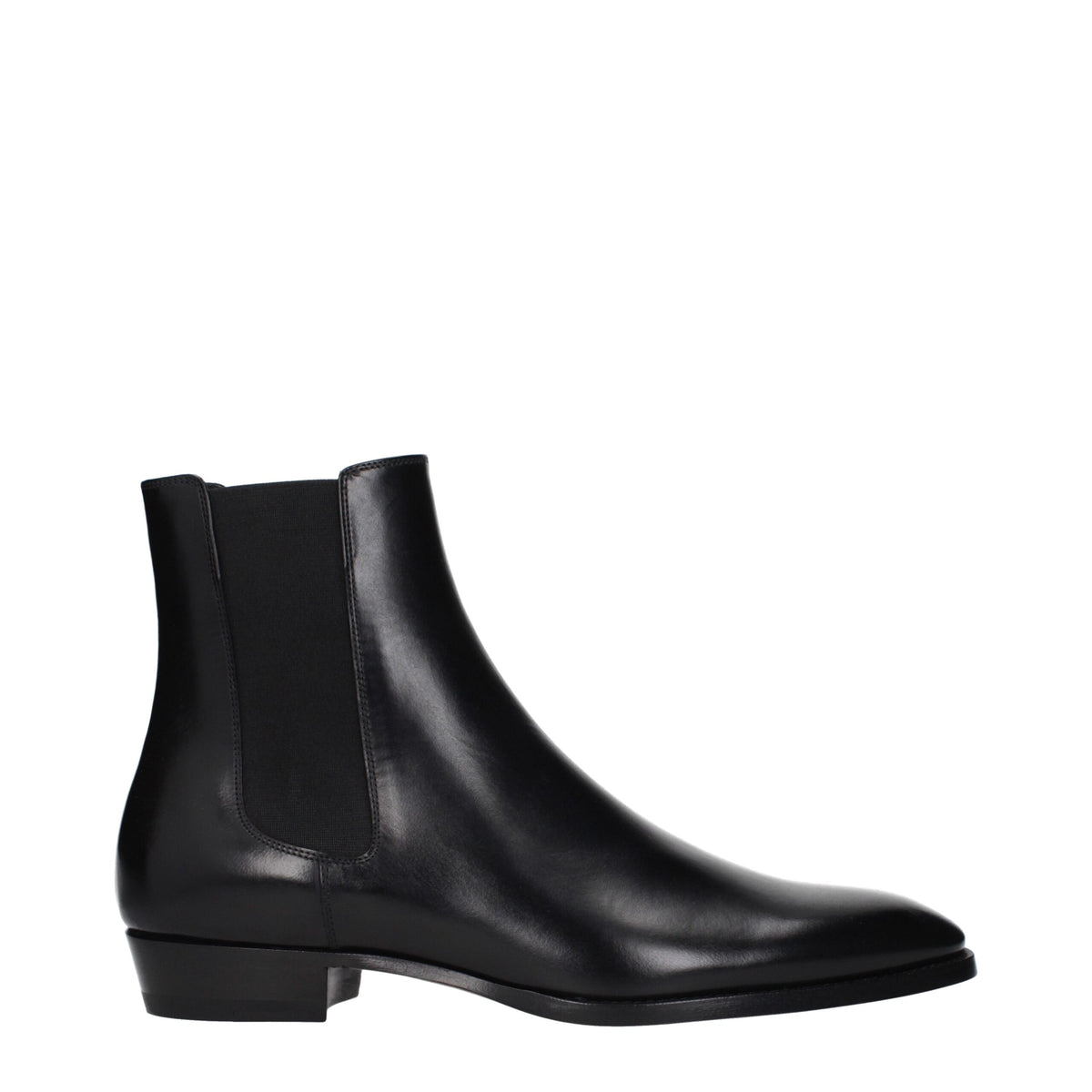 Celine Ankle Boots aus schwarzem Leder