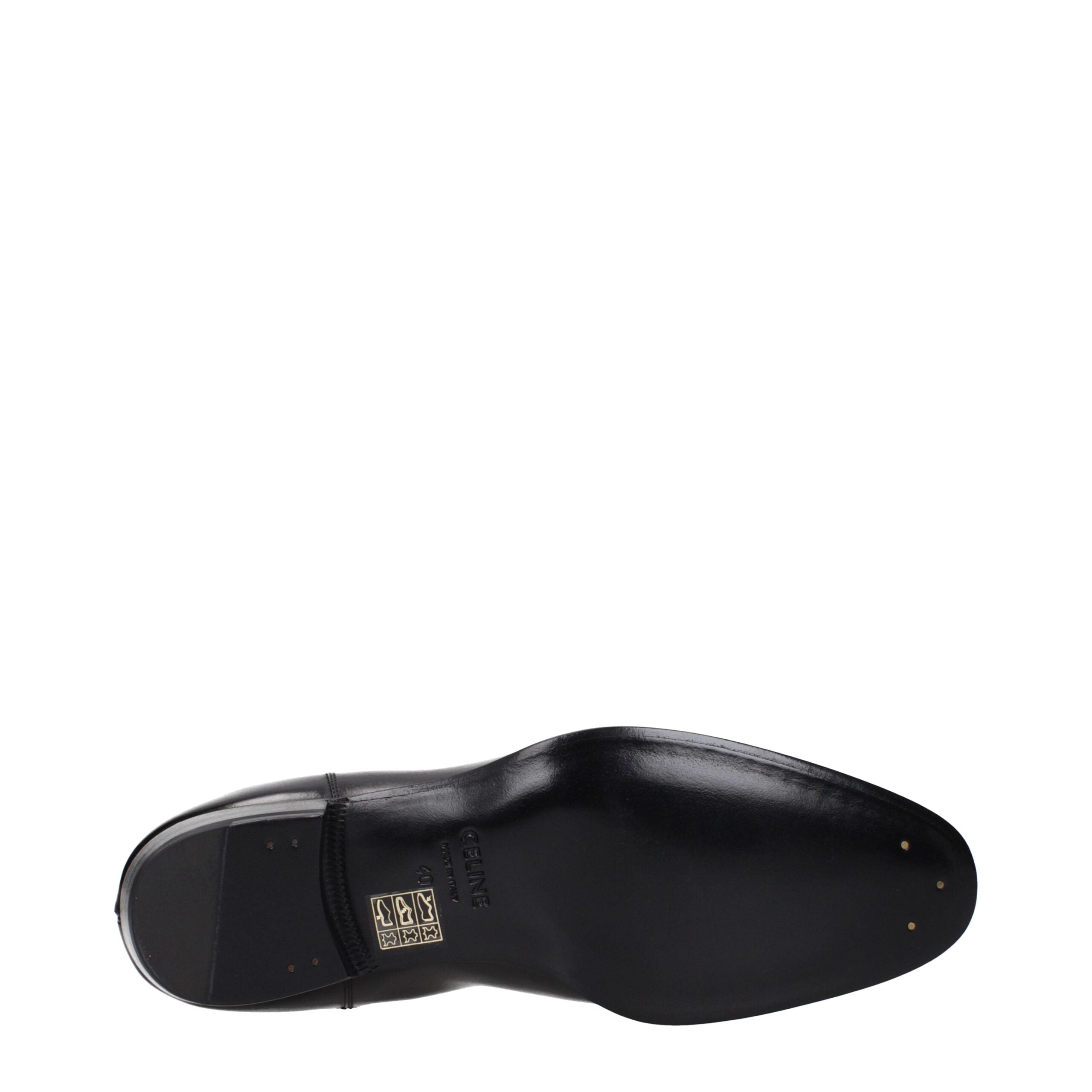 Celine Ankle Boots aus schwarzem Leder