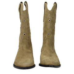 Isabel Marant Beige Leder-Ankle Boots