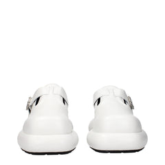 Jil Sander Witte Leren Instapschoenen