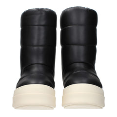 Rick Owens Zwarte Leren Enkellaarzen