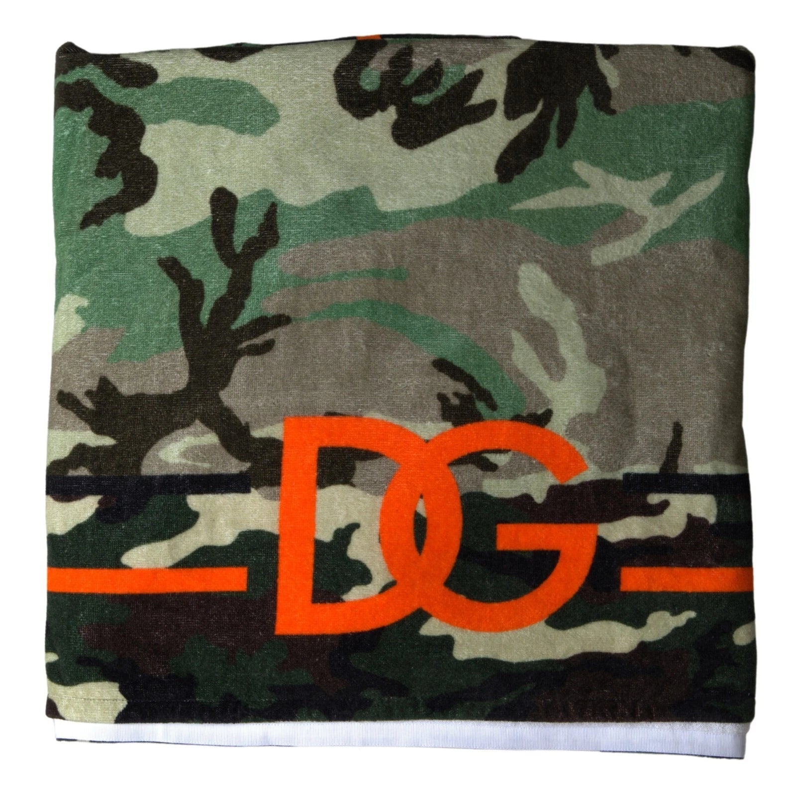 Dolce & Gabbana Wickeltuch aus Baumwolle mit mehrfarbigem Print