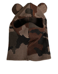 Dolce & Gabbana Multicolor Camouflage Bivakmuts Masker Heren Muts Eén Maat Hoed