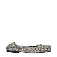 Jacquemus Beigefarbene Ballerinas aus Leder