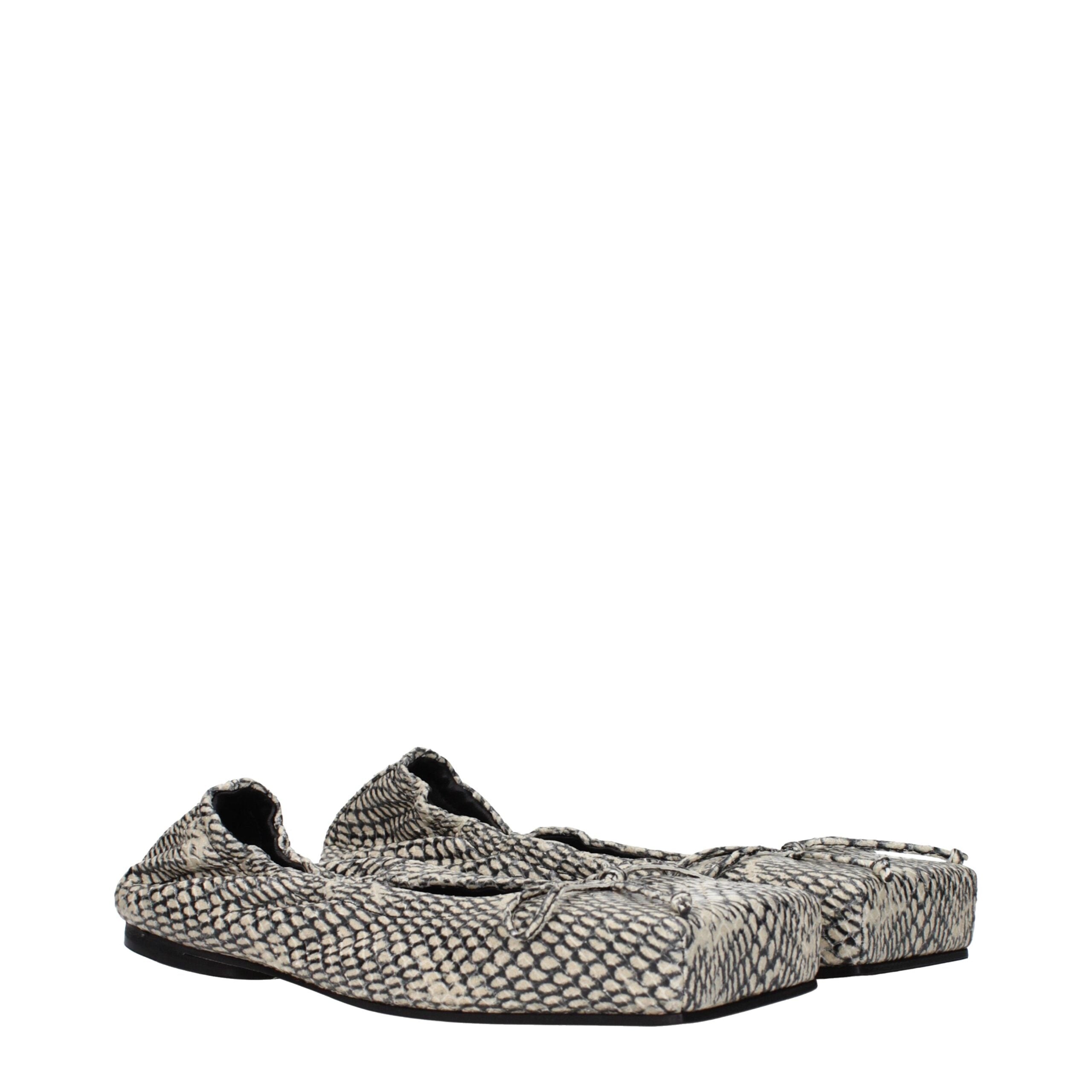 Jacquemus Beigefarbene Ballerinas aus Leder