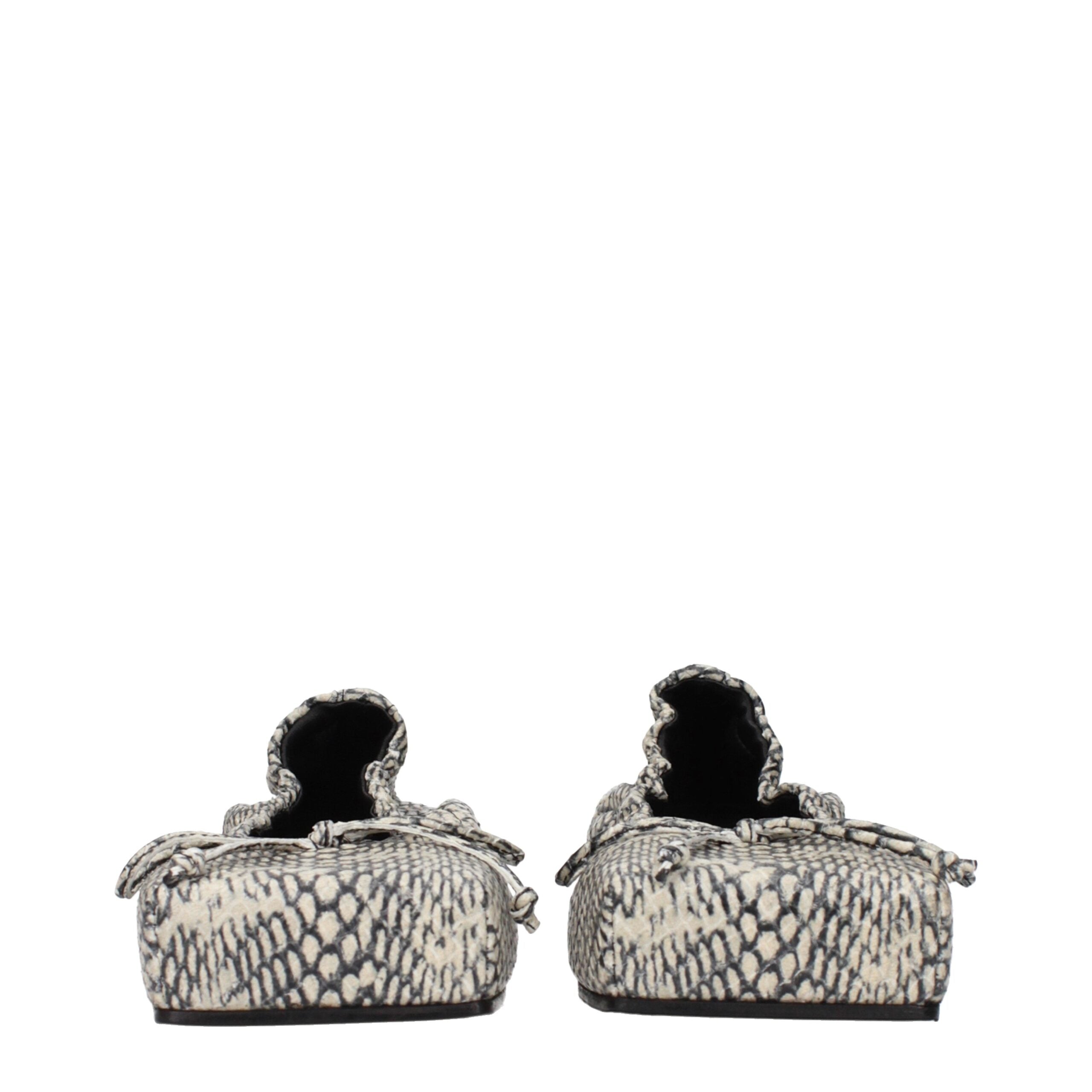 Jacquemus Beigefarbene Ballerinas aus Leder