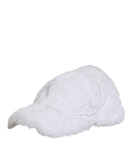 Dolce & Gabbana Witte Modacryl Rapper Heren Baseballpet