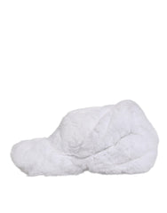 Dolce & Gabbana Witte Modacryl Rapper Heren Baseballpet