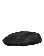 Dolce & Gabbana Schwarze Polyester Newsboy Herren Stoffmütze
